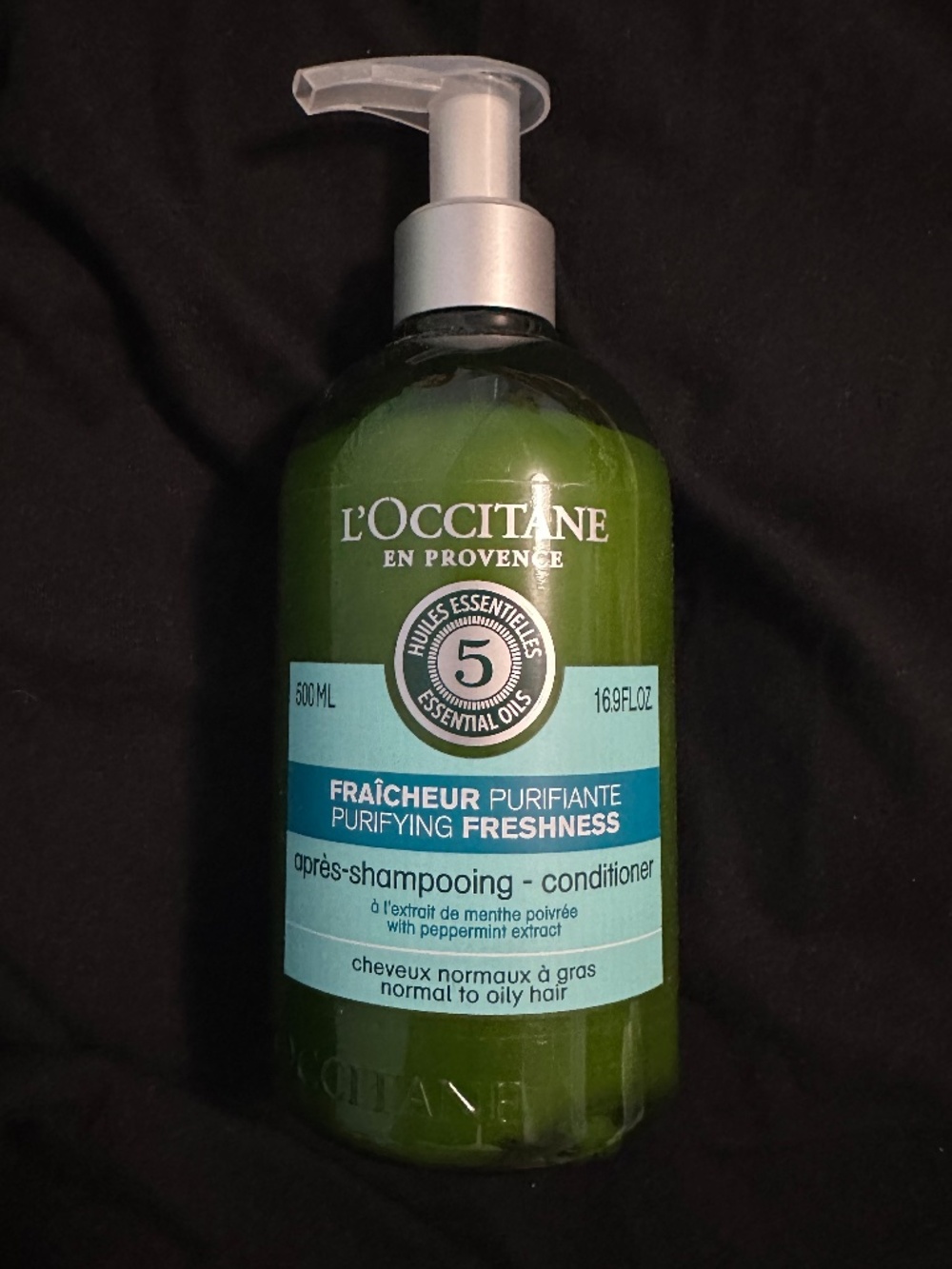 L’Occitane Purifying Freshness Conditioner 500 mL NEW Sealed
